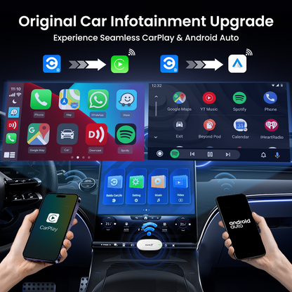 Carlinkit X1CA X2CA Baidu Carlife to Wireless CarPlay or Android Auto Adapter