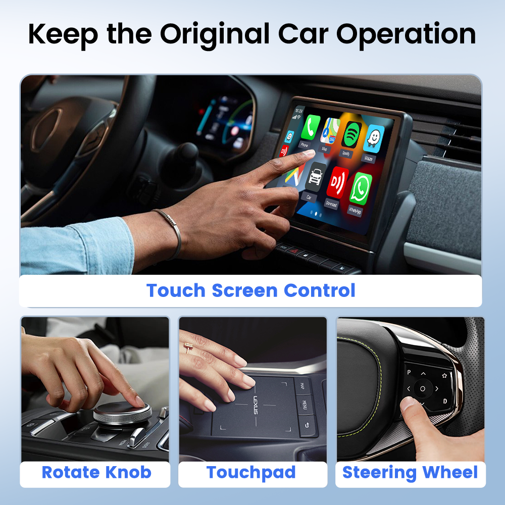 Carlinkit X1CA X2CA Baidu Carlife to Wireless CarPlay or Android Auto Adapter