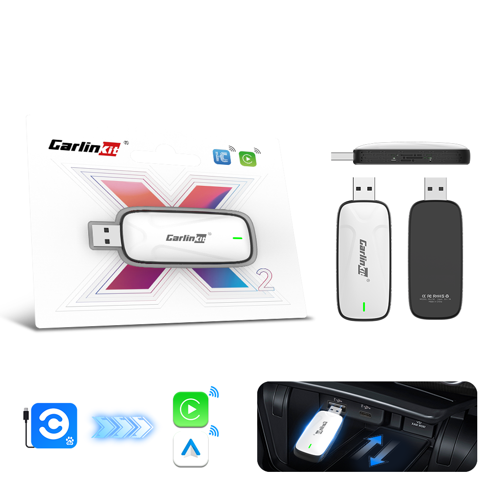 Carlinkit X1CA X2CA Baidu Carlife to Wireless CarPlay or Android Auto Adapter