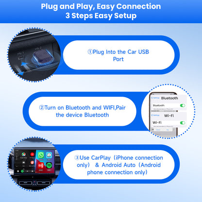 CarlinKit Mini Ultra Wireless Android Auto & CarPlay USB Dongle