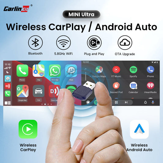 CarlinKit Mini Ultra Wireless Android Auto & CarPlay USB Dongle