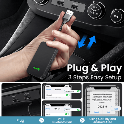 2Air Carlinkit 5.0 Wireless CarPlay Android Auto Adapter
