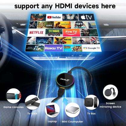 Carlinkit HD2CP Pro HDMI Wired CarPlay to Wireless Carplay & Android Auto Dongle