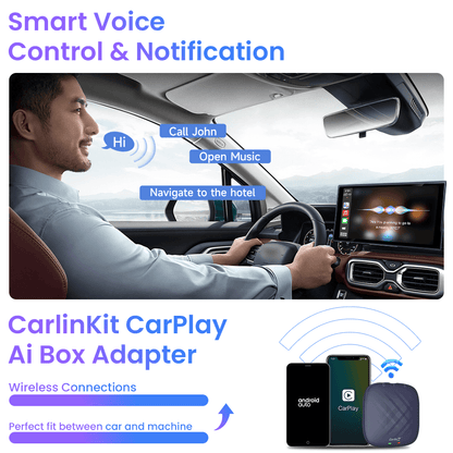 CarlinKit Ai Box Tbox Plus Multimedia Adapter with Wireless Carplay & Android Auto