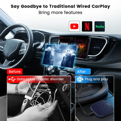 CarlinKit Ai Box Tbox Plus Multimedia Adapter with Wireless Carplay & Android Auto