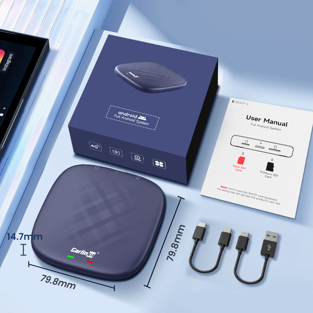 CarlinKit Ai Box Tbox Plus Multimedia Adapter with Wireless Carplay & Android Auto