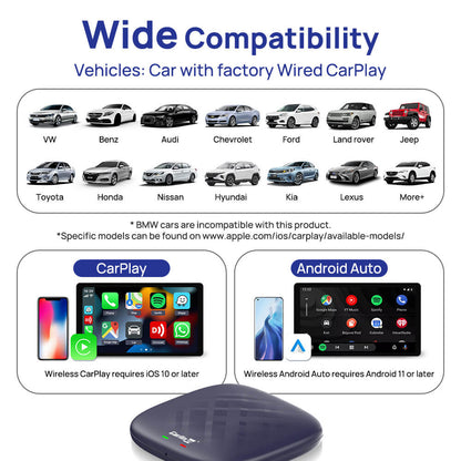CarlinKit Ai Box Tbox Plus Multimedia Adapter with Wireless Carplay & Android Auto