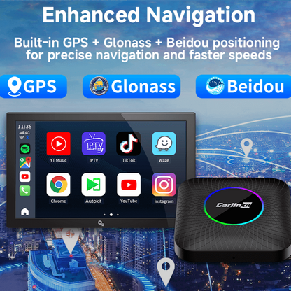 Tbox Led Multimedia Video Android13 AI Box Wireless CarPlay & Android Auto