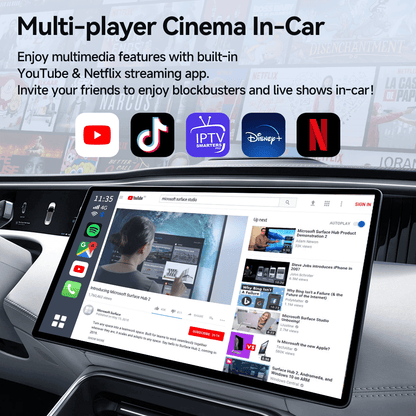 Tbox Led Multimedia Video Android13 AI Box Wireless CarPlay & Android Auto