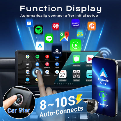 CarlinKit Mini Ultra 3 Wireless CarPlay & Android Auto Tiny Adapter