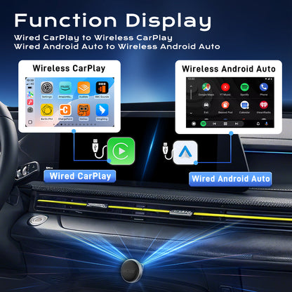 CarlinKit Mini Ultra 3 Wireless CarPlay & Android Auto Tiny Adapter