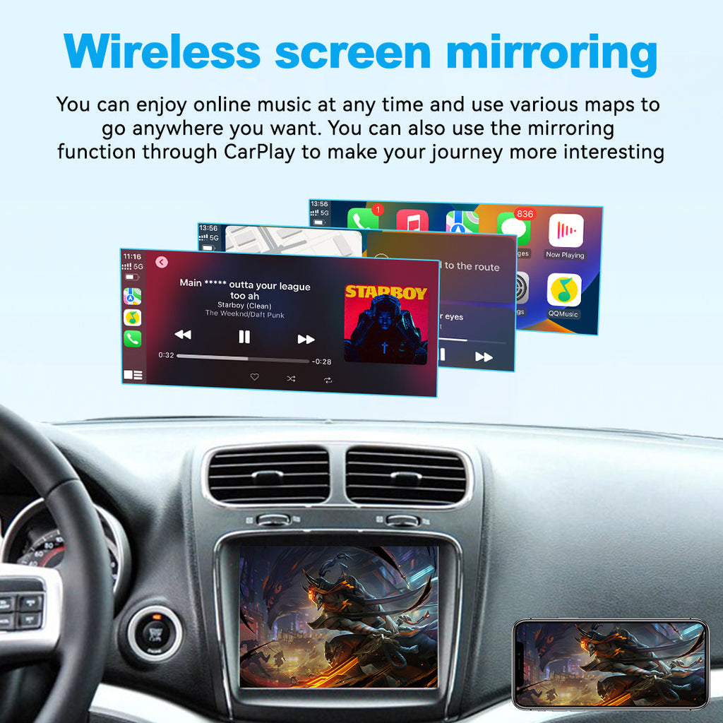 (WZDG-2) New JoyeAuto Dodge Uconnect8.4 Carplay Module Retrofit for Journey WiFi Wireless Apple CarPlay AirPlay Android Auto Interface - detail 5
