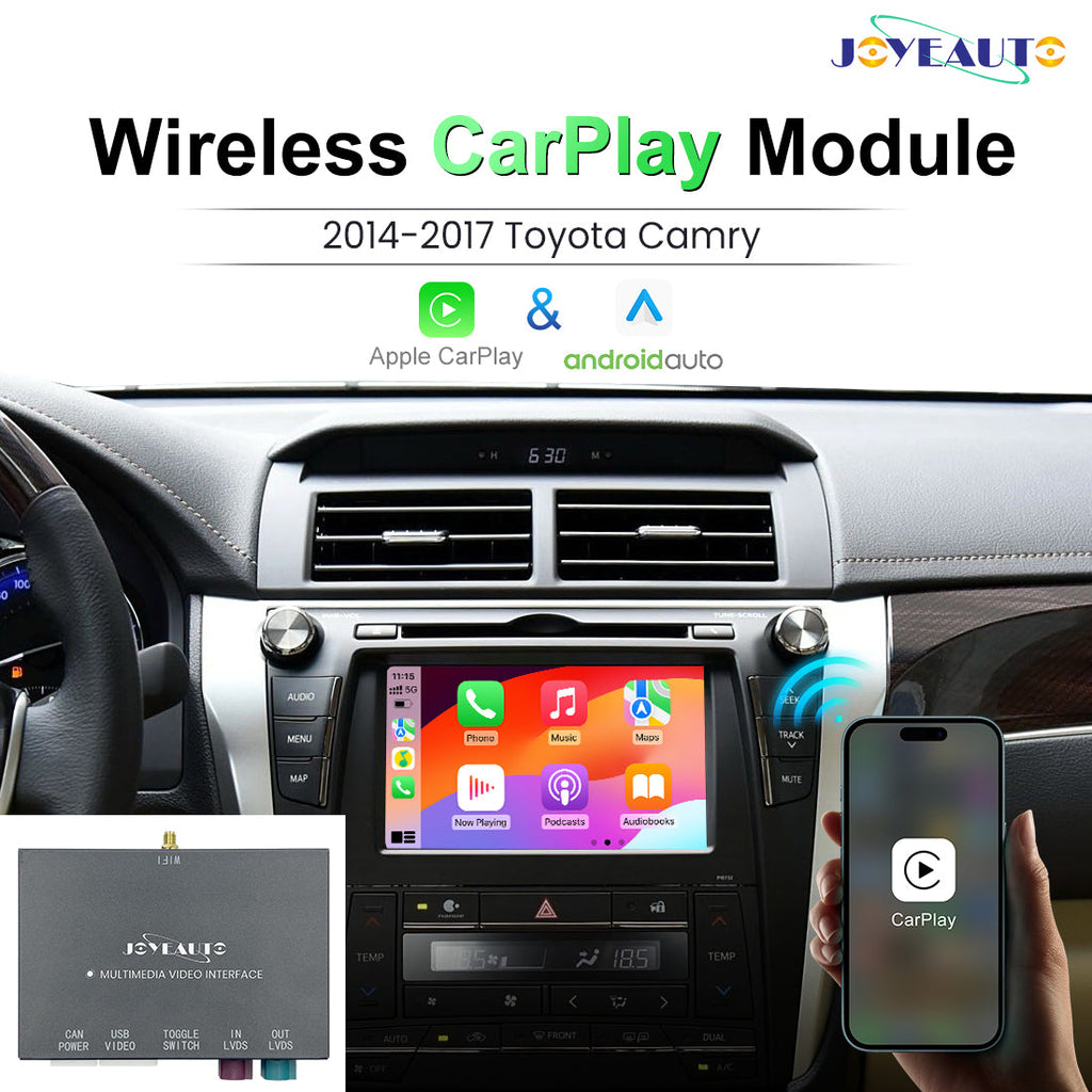 Wireless Apple CarPlay Android Auto Retrofit Module for 2014-2017 Toyota Camry (WQTY-2)