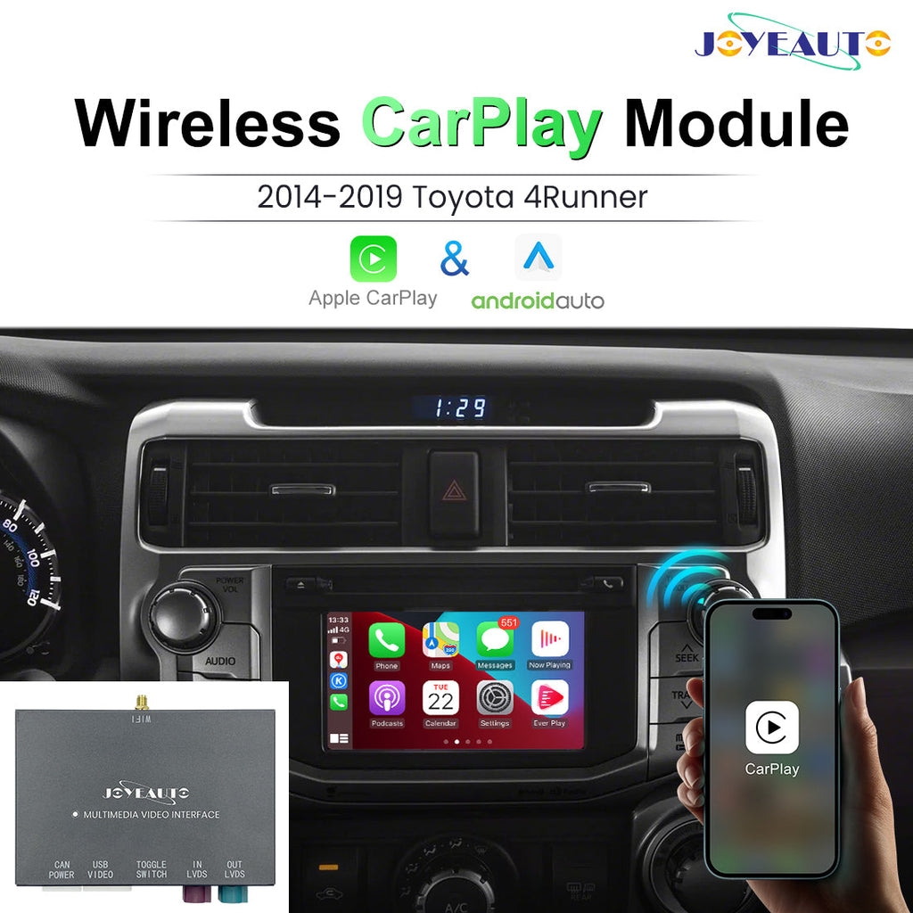 Wireless Apple CarPlay Android Auto Retrofit Module for 2014-2019 Toyota 4Runner Auris Avensis (WQTY-4)