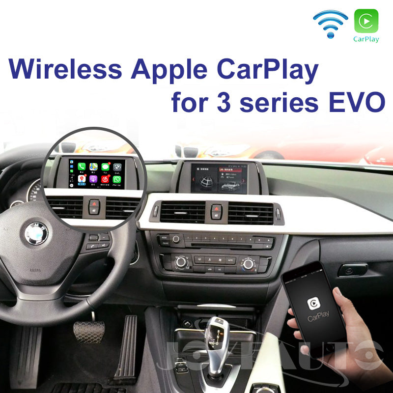 Wireless Apple CarPlay Interface for BMW 3 Series F30 F31 EVO (2016-2019) – Also Fits 1 2 5 7 X3 X4 X5 X6 Android Auto(WJBM-1-F30)