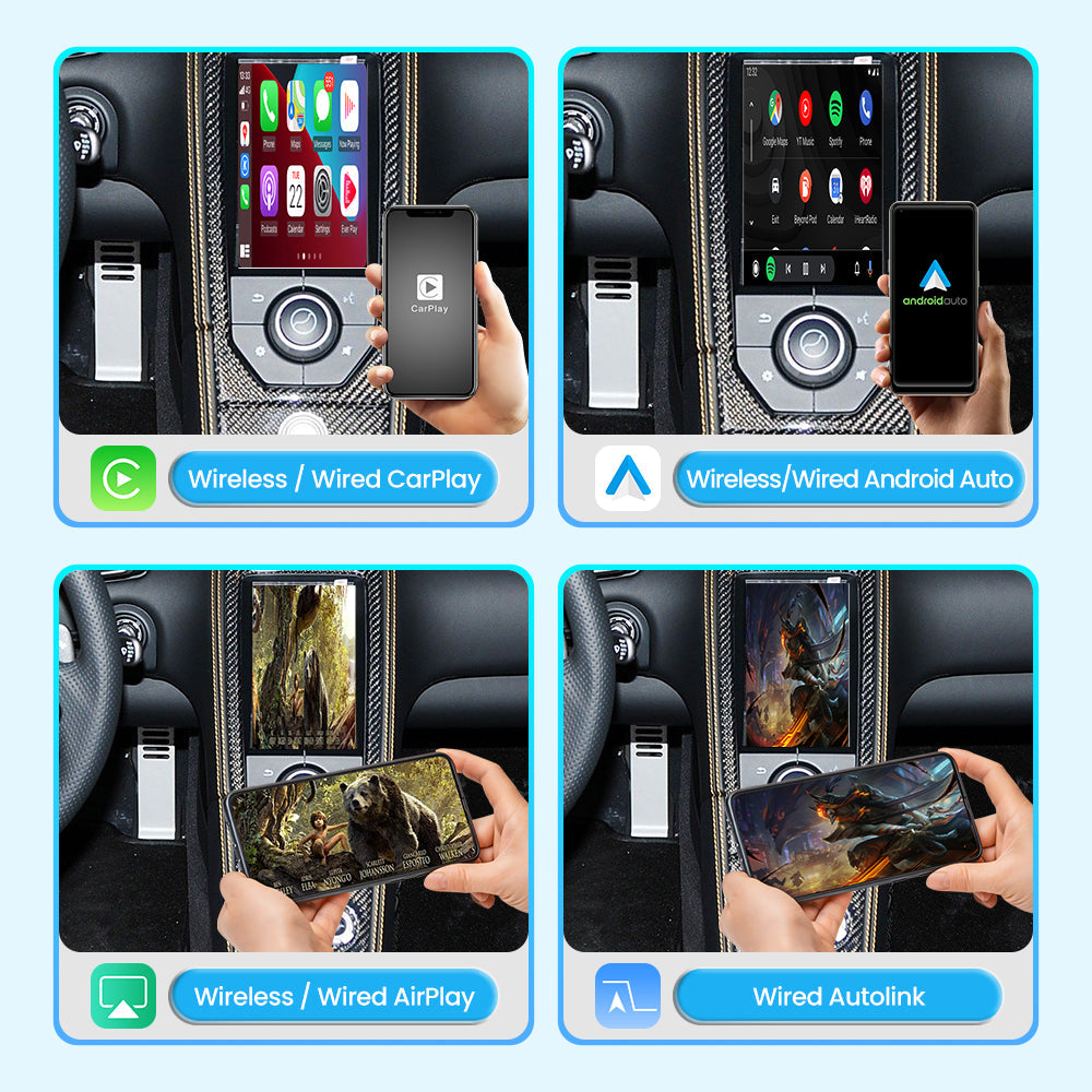 Wireless Apple CarPlay Android Auto Interface for McLaren 12C 650S 625C 675LT 570S 540C 600LT | AirPlay Mirror Link Plug & Play Retrofit(WZML-1)
