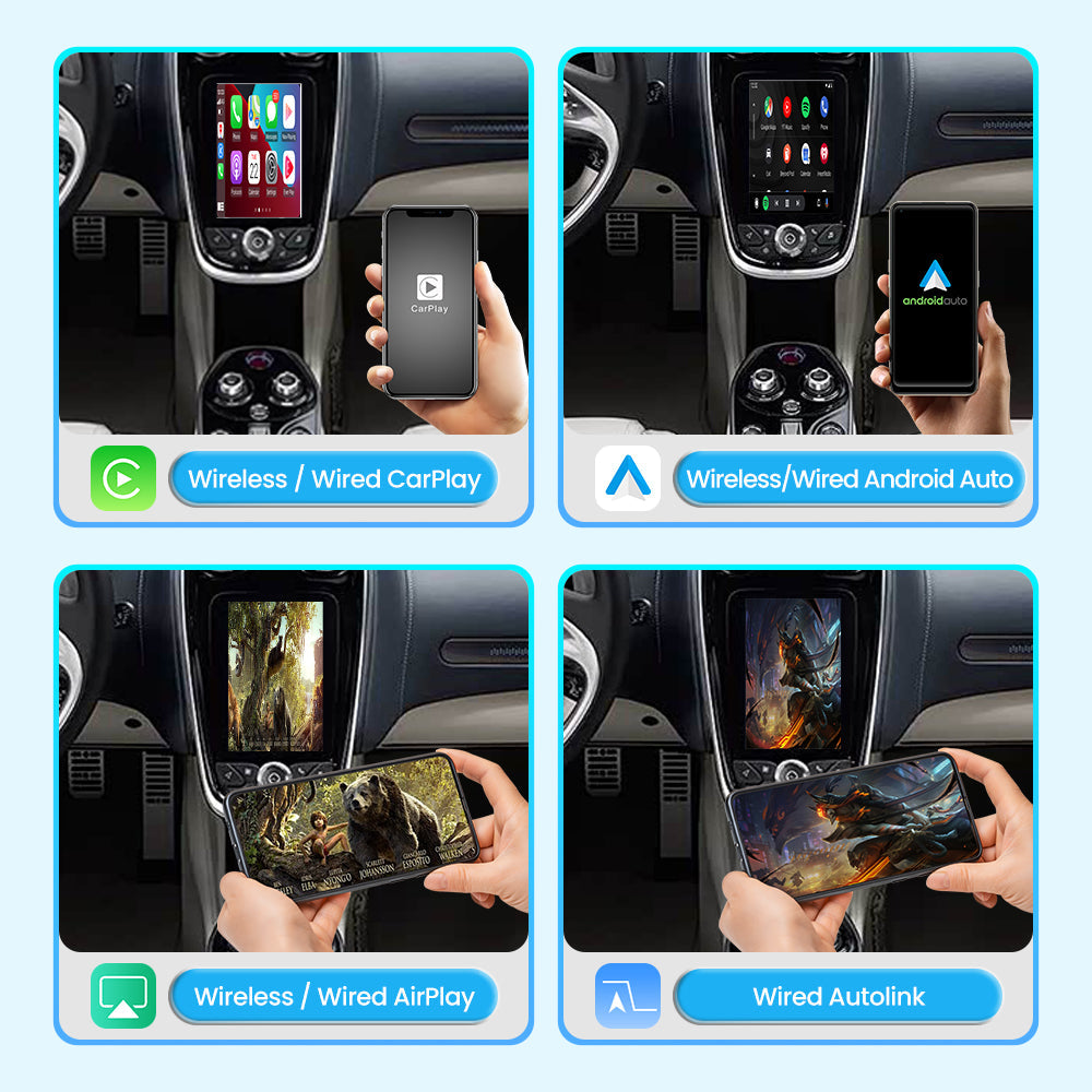Wireless Apple CarPlay Android Auto Interface for McLaren GT | AirPlay iOS Android Mirror Link Plug & Play Retrofit Module(WZML-2)