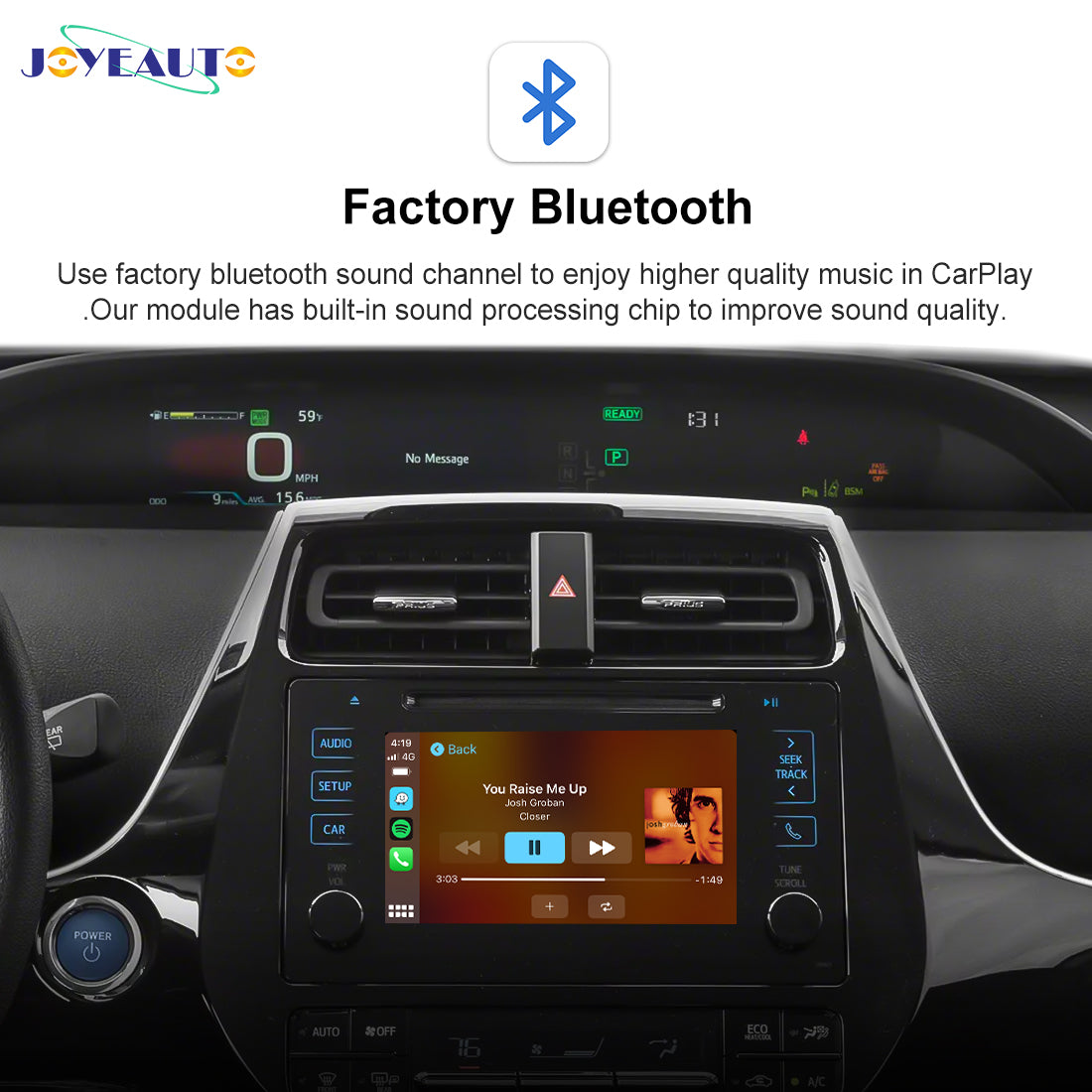Wireless Apple CarPlay Android Auto Retrofit Module for 2014-2018 Toyota RAV4 Yaris (WQTY-3)