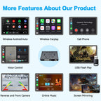 Wireless Apple CarPlay Android Auto Interface for Alfa Romeo Giulietta | AirPlay iOS Android Mirror Link Plug & Play Retrofit Module(WZAF-2)