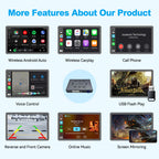 (WZFR-2)JoyeAuto Wireless Apple Carplay AirPlay Android Auto Mirror-Link Interface for Ferrari 458 Plug and Play - detail 3
