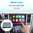 Wireless Apple CarPlay Android Auto Interface for Infiniti 2020-2024 Q50 Q60 Q50L | AirPlay(WZIN-5)S Android Mirror Link Retrofit Module