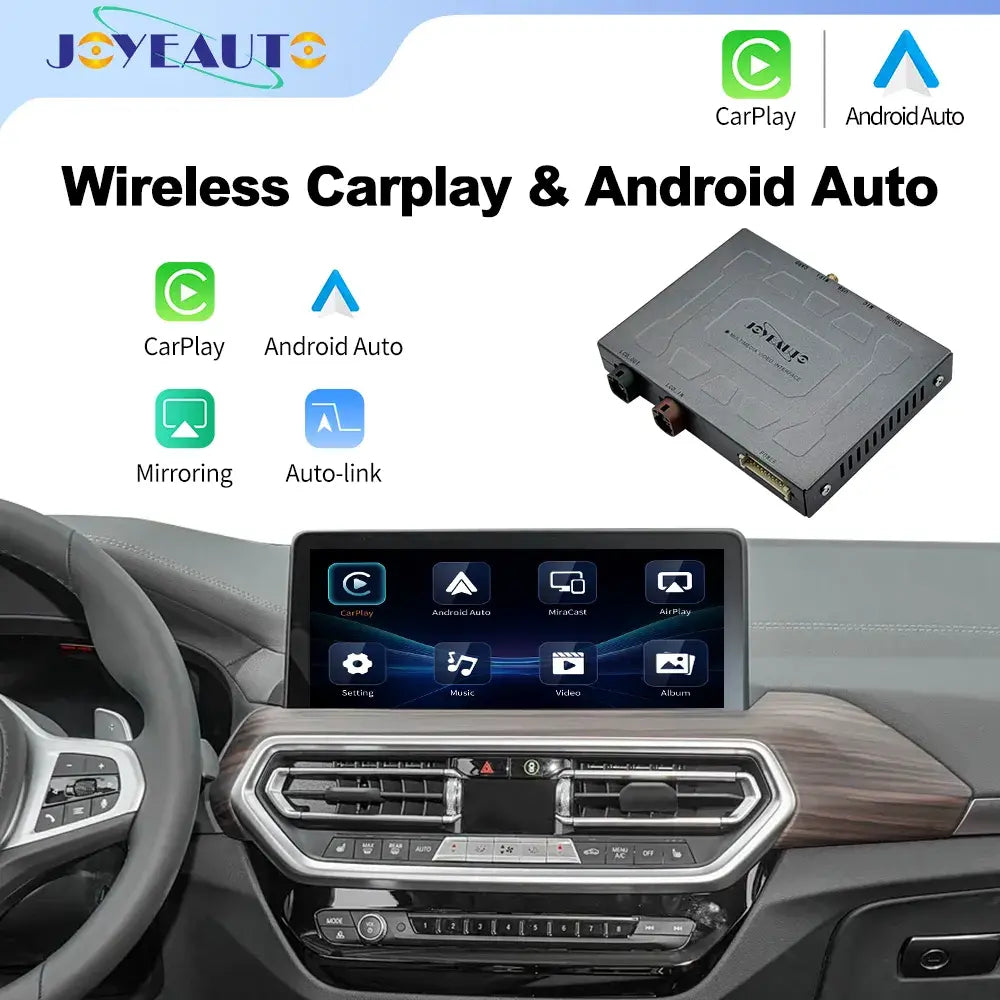 JoyeAuto Wireless CarPlay & Android Auto Interface for BMW 2013-2022 (NBT/EVO/MGU ID4-ID7) - Plug and Play(WZBM-5)