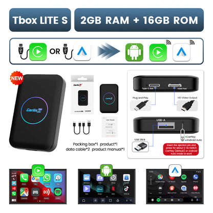 Carlinkit Tbox Lite S with HDMI Ai Box