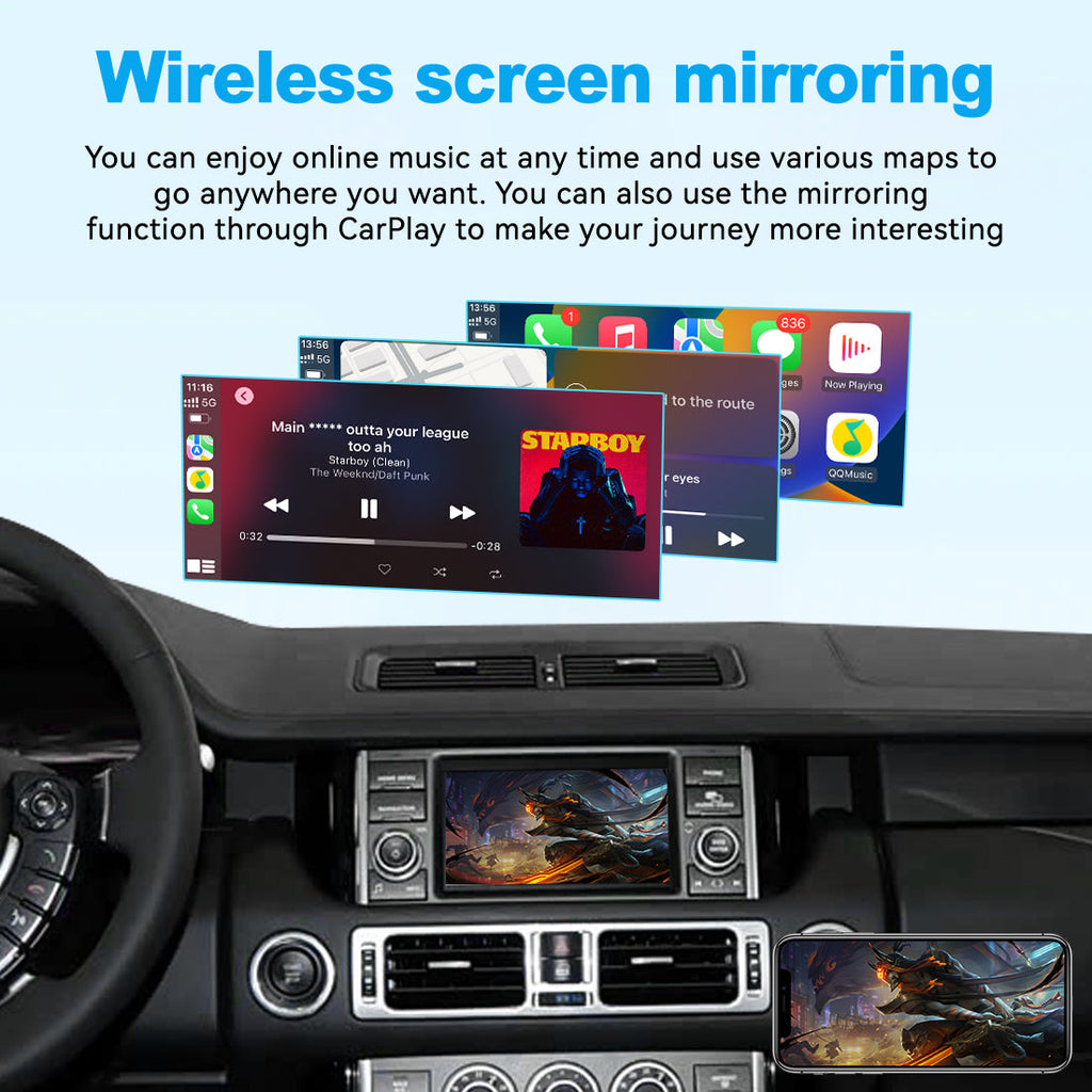 (WZLR-3) New Joyeauto Wireless Apple CarPlay AirPlay Android Auto Retrofit for Land Rover Denso Radios Module Land Rover Sport/Vogue Discovery 4 L319 L320 L322 2008-2012 - detail 5