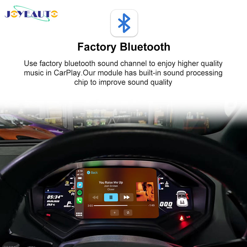 JoyeAuto WiFi Wireless Apple CarPlay AirPlay Android auto Upgrade for Lamborghini Huracan MMI - detail 2