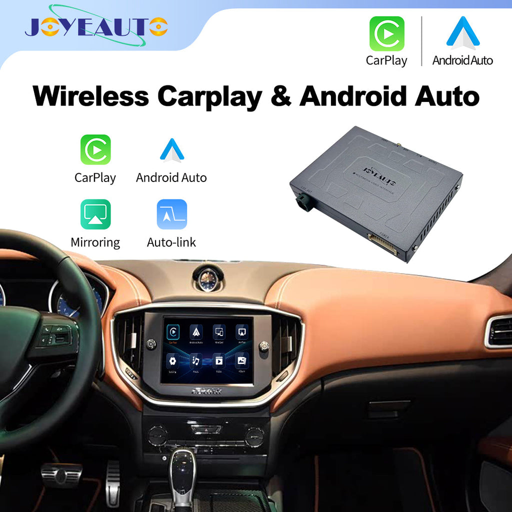 Wireless Apple CarPlay Android Auto Interface for Maserati Quattroporte & Ghibli (2014-2017) – with Rear Camera(WZMA-1)