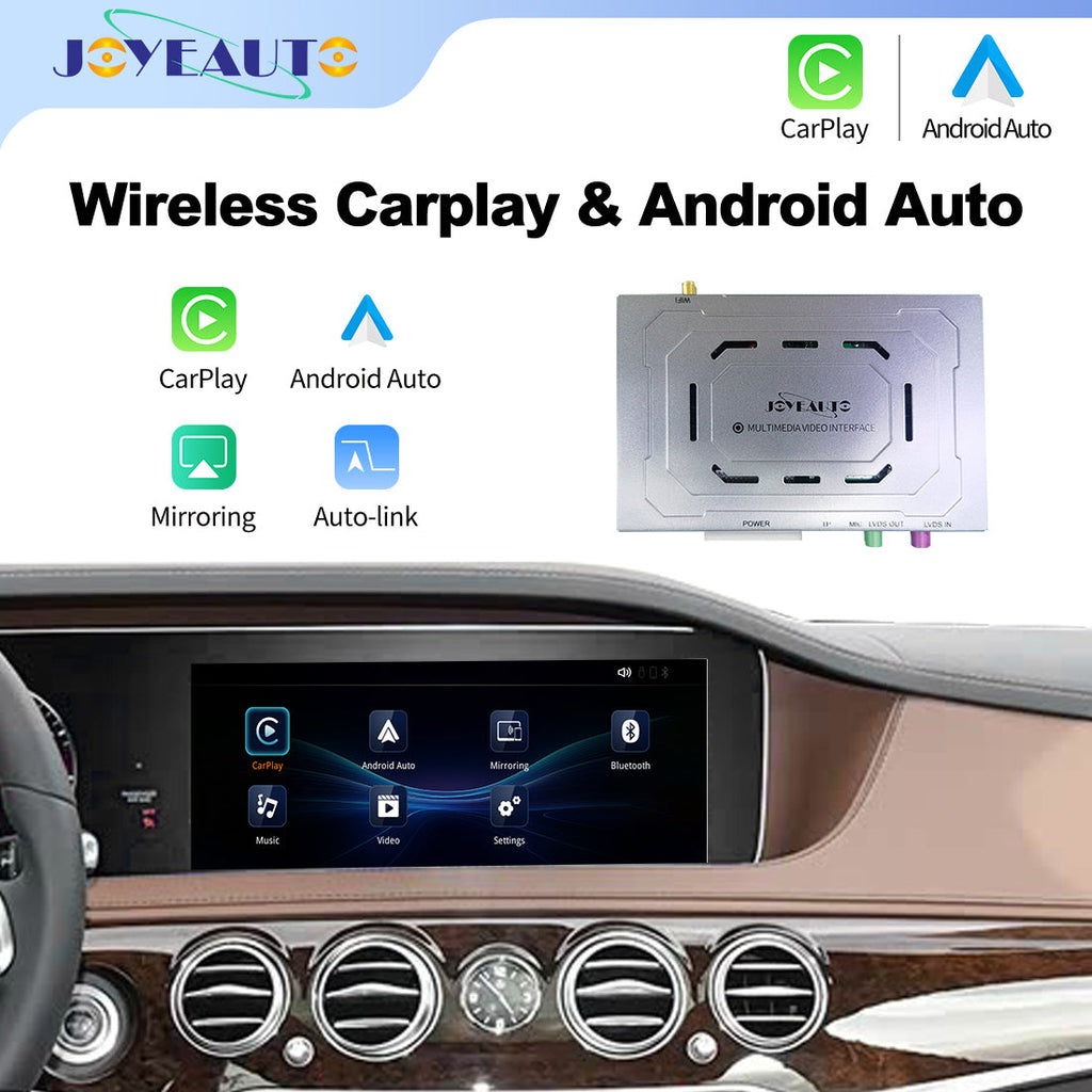Wireless Apple CarPlay Android Auto Interface for Mercedes-Benz NTG5.5 2016-2020 | C E S Class W205 W212 W222 AMG AirPlay HiCar Mirror Link(WZME-4)