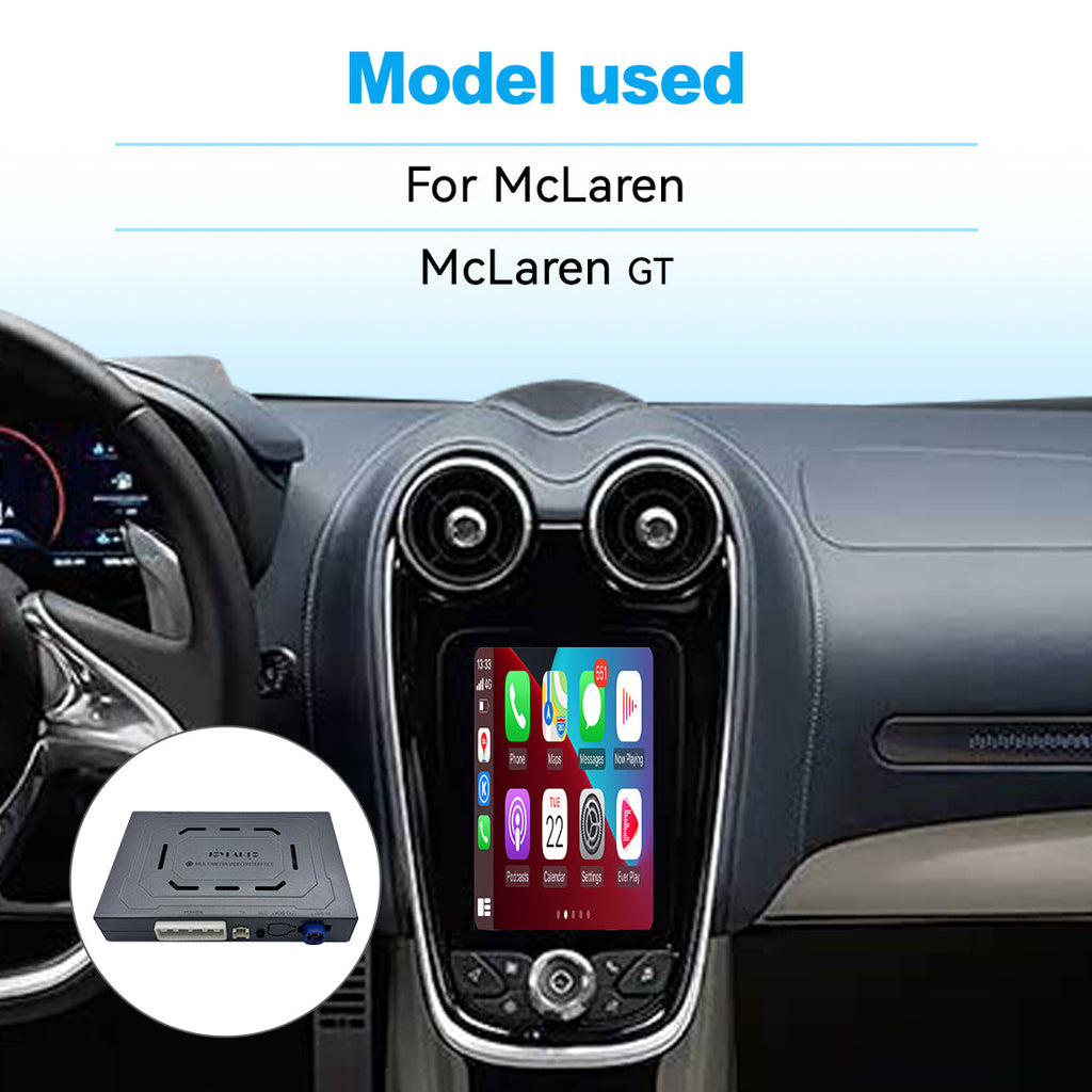 Wireless Apple CarPlay Android Auto Interface for McLaren GT | AirPlay iOS Android Mirror Link Plug & Play Retrofit Module(WZML-2)