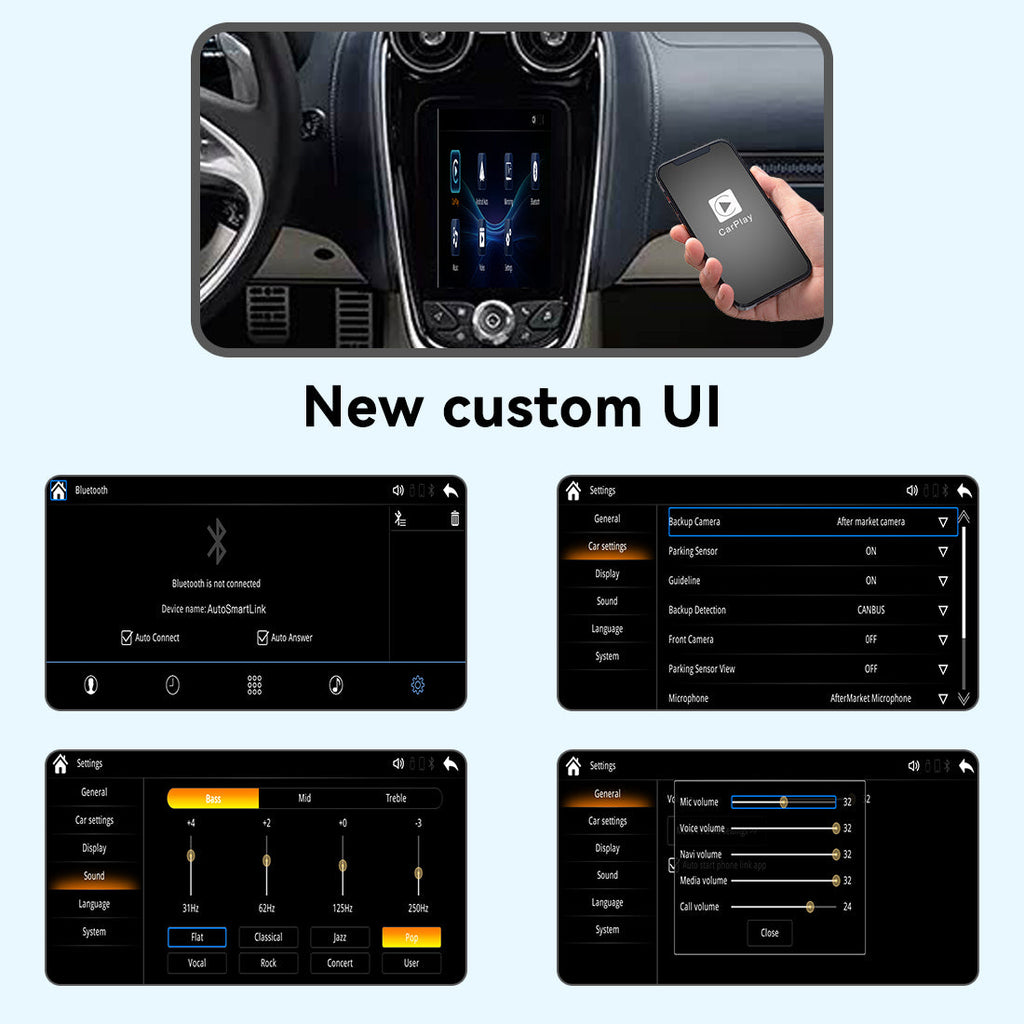 Wireless Apple CarPlay Android Auto Interface for McLaren GT | AirPlay iOS Android Mirror Link Plug & Play Retrofit Module(WZML-2)