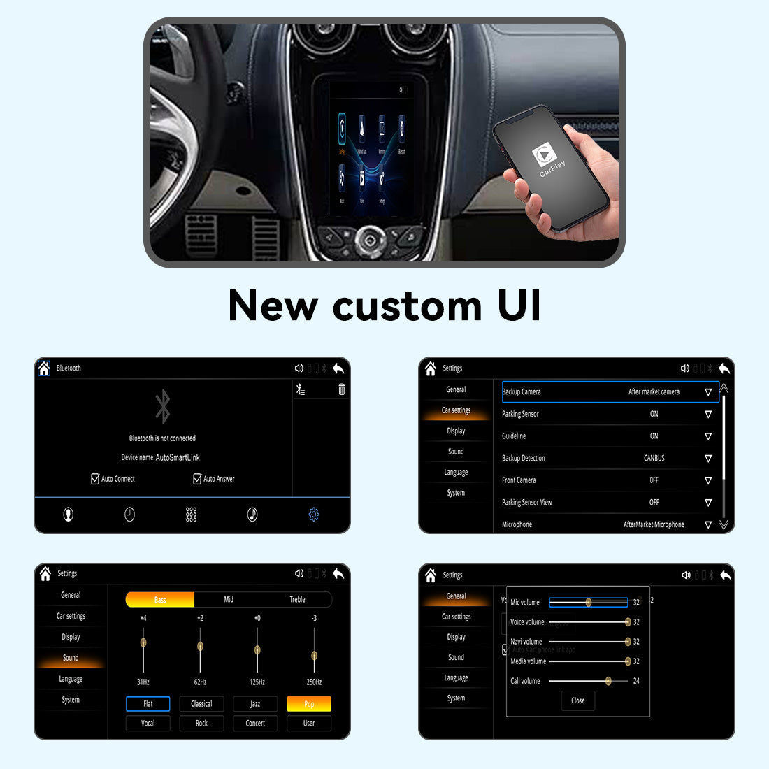 Wireless Apple CarPlay Android Auto Interface for McLaren GT | AirPlay iOS Android Mirror Link Plug & Play Retrofit Module(WZML-2)