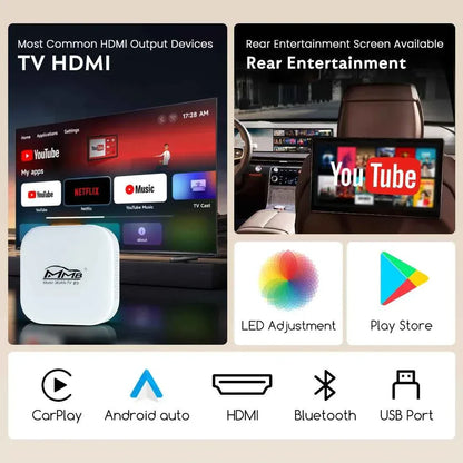 MMB AI Box Wireless TV 2.0 Google Play Carplay Adapter
