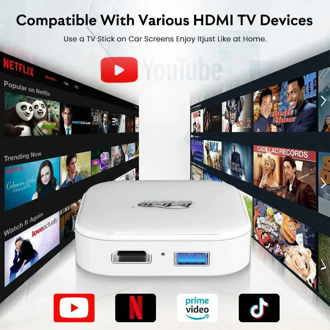 MMB AI Box Wireless TV 2.0 Google Play Carplay Adapter