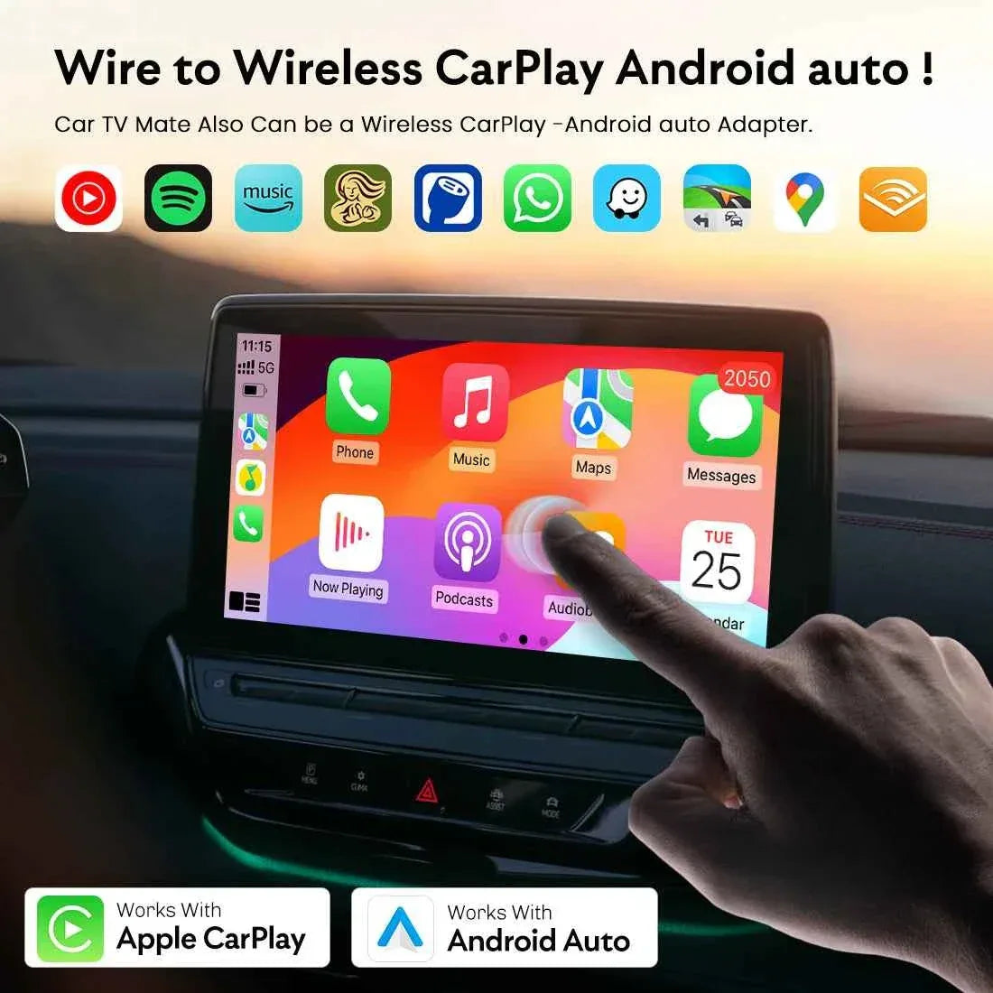 MMB AI Box Wireless TV 2.0 Google Play Carplay Adapter