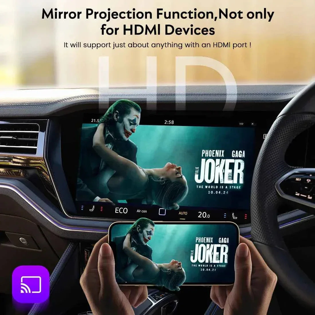 MMB AI Box Wireless TV 2.0 Google Play Carplay Adapter