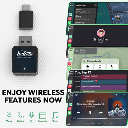 MMB Mini Wired to Wireless Bluetooth WiFi Carplay Adapter