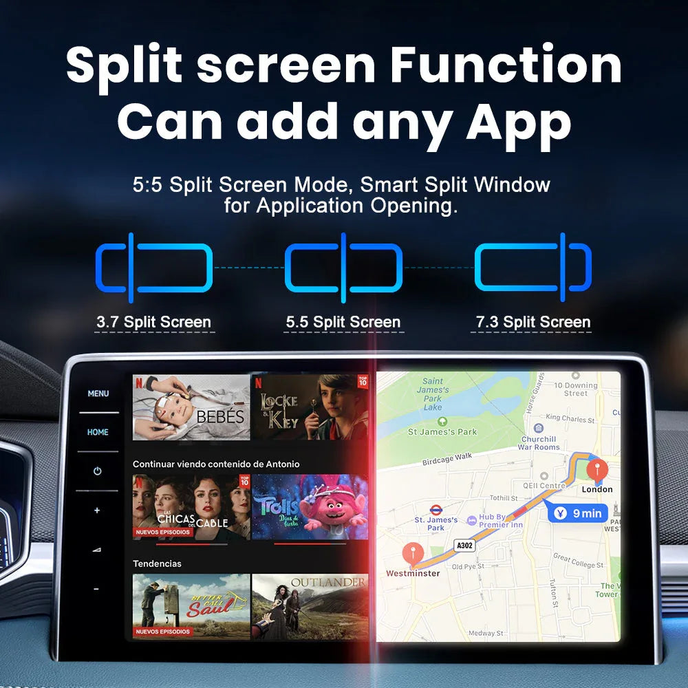 MMB PRO Q2W Ai Box Android 13 Multimedia Wireless Carplay Adapter