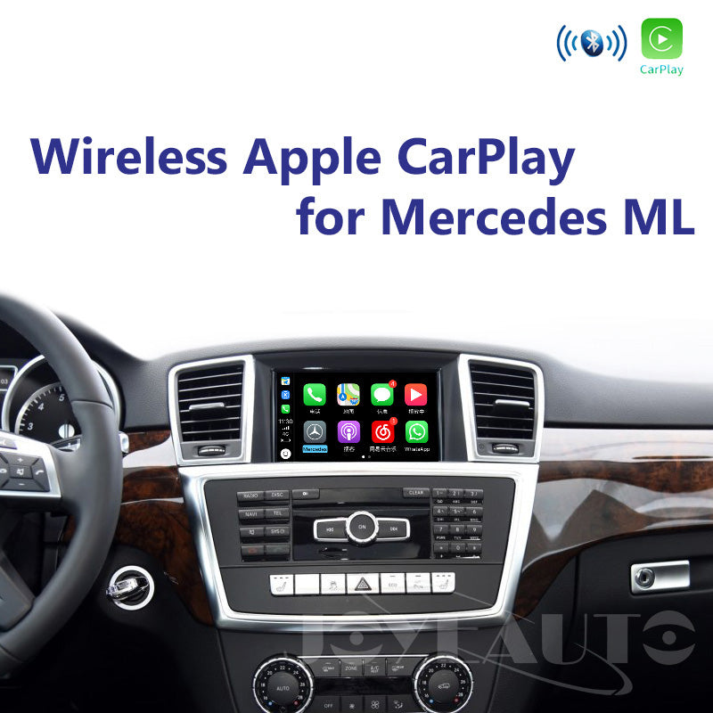 Wireless Apple CarPlay Interface for Mercedes-Benz ML Class W166 NTG4.5 / NTG4.7 (2011-2014) – Android Auto AirPlay Retrofit(WJME-2-GL-1-1)