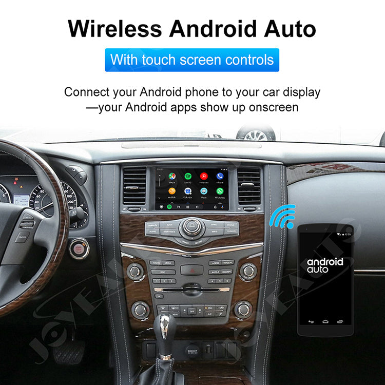 (WJNI-1) JoyeAuto WiFi Wireless Apple CarPlay AirPlay Android Auto Interface for Nissan Patrol - detail 2