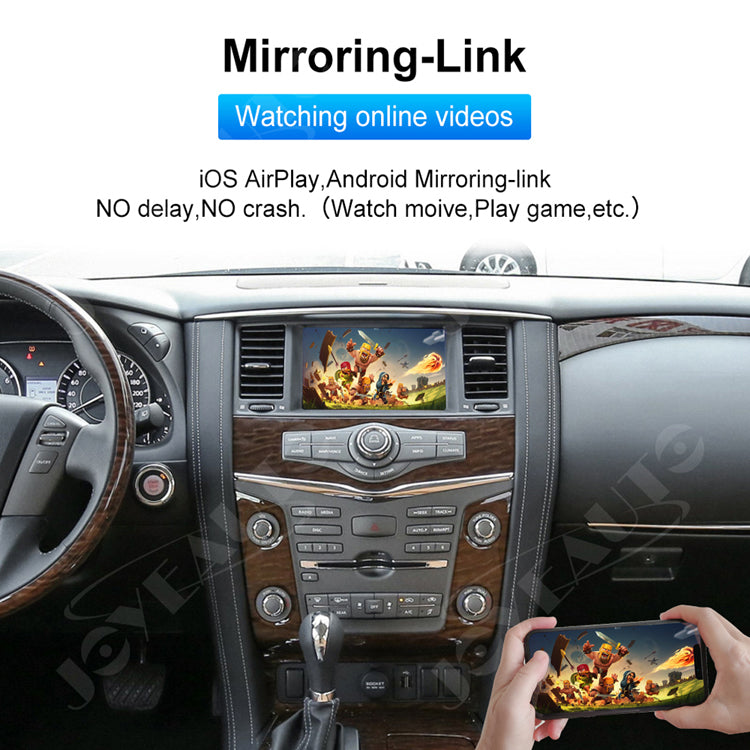 (WJNI-1) JoyeAuto WiFi Wireless Apple CarPlay AirPlay Android Auto Interface for Nissan Patrol - detail 3