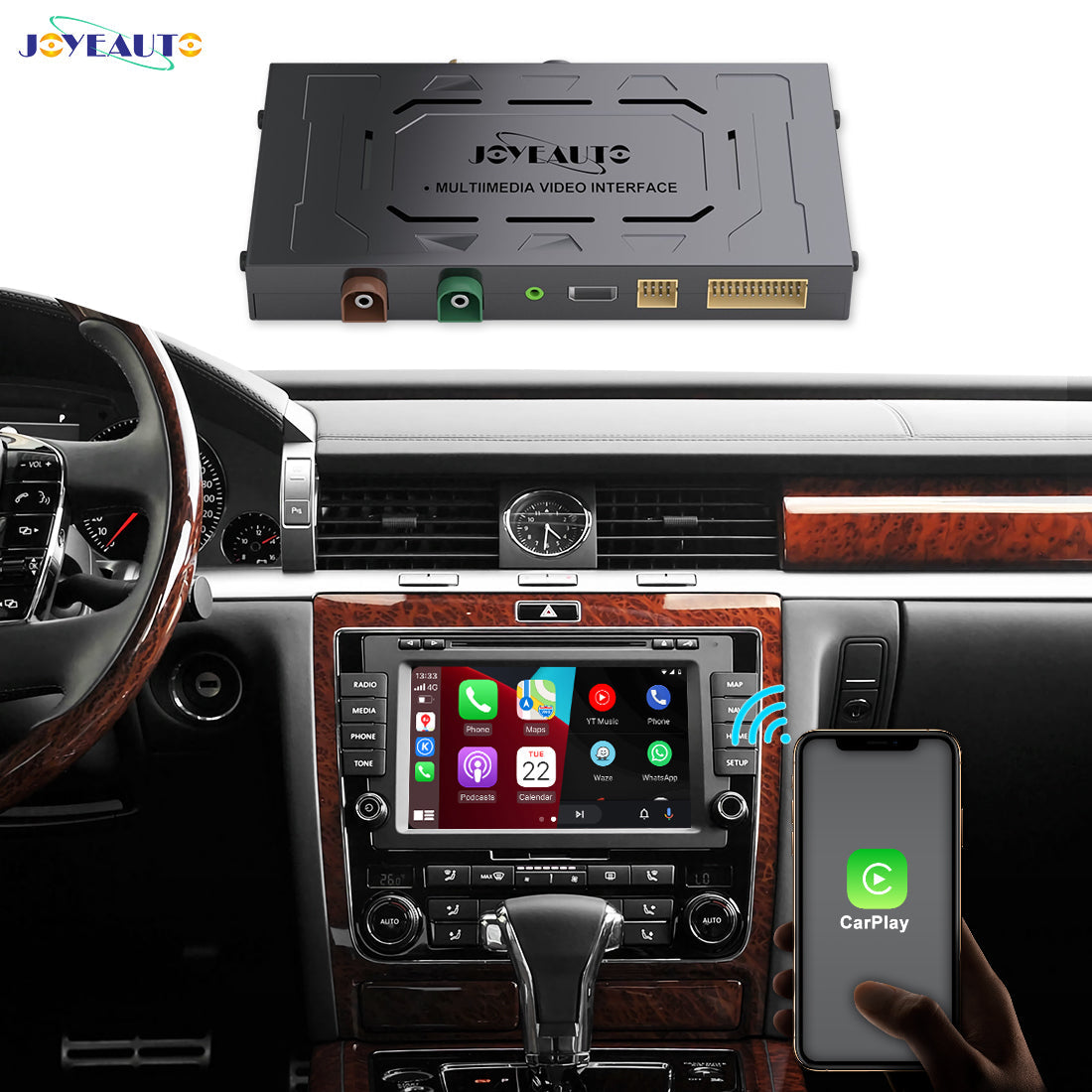 Volkswagen Phaeton WiFi Wireless Apple CarPlay AirPlay Android Auto Interface - detail 3