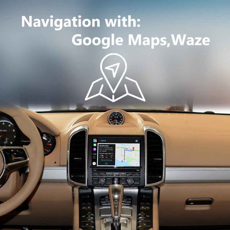 Wireless Apple CarPlay Interface for Porsche Cayenne PCM3.1 (2010-2017) – Android Auto AirPlay Retrofit(WJPO-1-Cayenne)