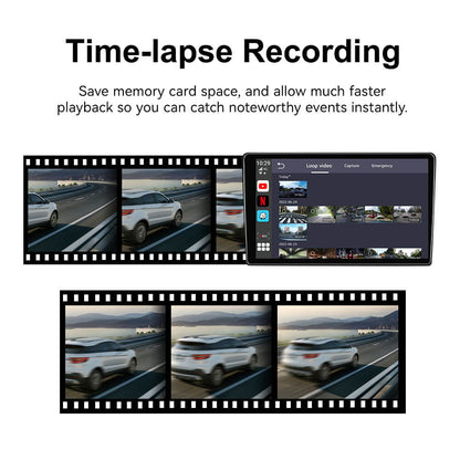 CarlinKit AI Box Dash Cam with Wireless CarPlay & Wireless Android Auto Adapter
