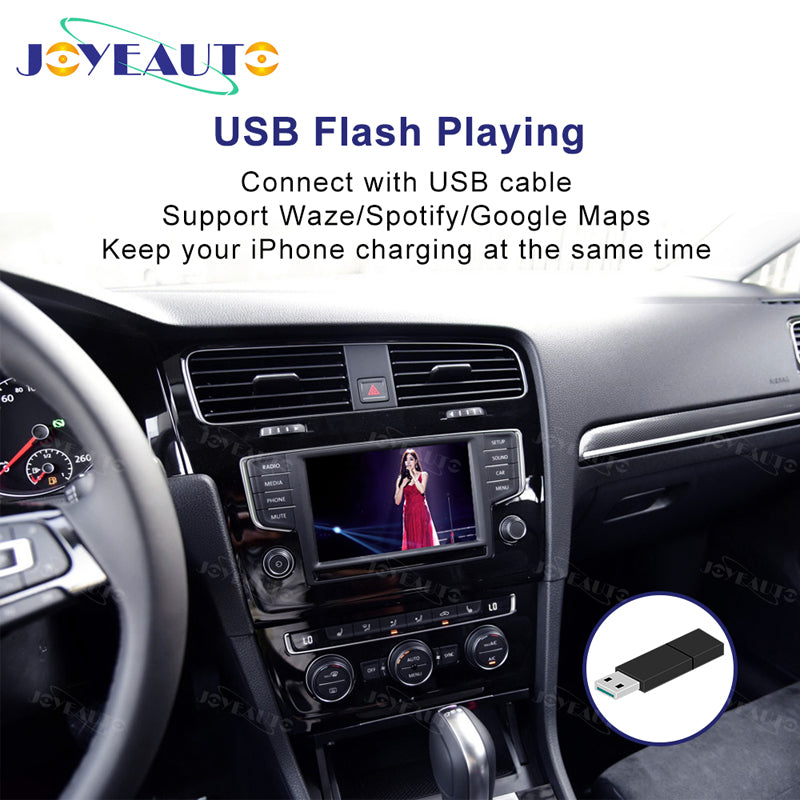 Wireless Apple CarPlay Android Auto Interface for VW Golf Tiguan Teramont Phideon (2015-2017) – AirPlay Retrofit(WJVW-3)