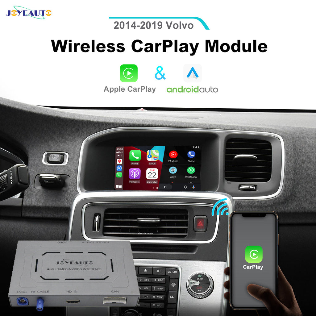 (WJVO-1) JoyeAuto Wireless Apple CarPlay Android Auto Interface for 2014-2019 Volvo S60/XC60/V60/S80/V40 - detail 3