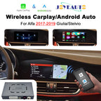 Wireless Apple CarPlay Android Auto Interface for Alfa Romeo Giulia Stelvio 2017-2020 | AirPlay iOS Android Mirror Link Plug & Play Retrofit(WZAF-1)