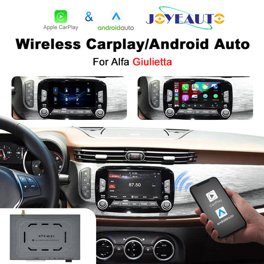 Wireless Apple CarPlay Android Auto Interface for Alfa Romeo Giulietta | AirPlay iOS Android Mirror Link Plug & Play Retrofit Module(WZAF-2)